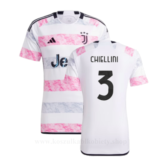 Tanie Koszulki Piłkarskie Juventus 2023-24 CHIELLINI #3 Wyjazdowa