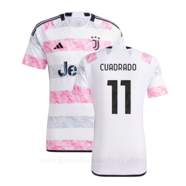 Tanie Koszulki Piłkarskie Juventus 2023-24 CUADRADO #11 Wyjazdowa