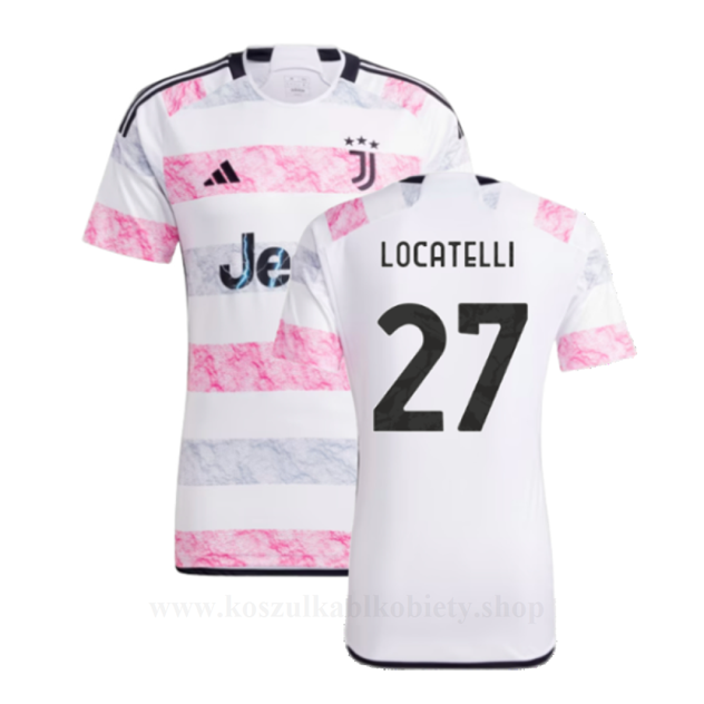 Tanie Koszulki Piłkarskie Juventus 2023-24 LOCATELLI #27 Wyjazdowa