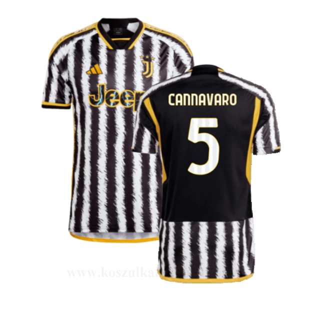 Tanie Koszulki Piłkarskie Juventus 2023-24 CANNAVARO #5 Domowa