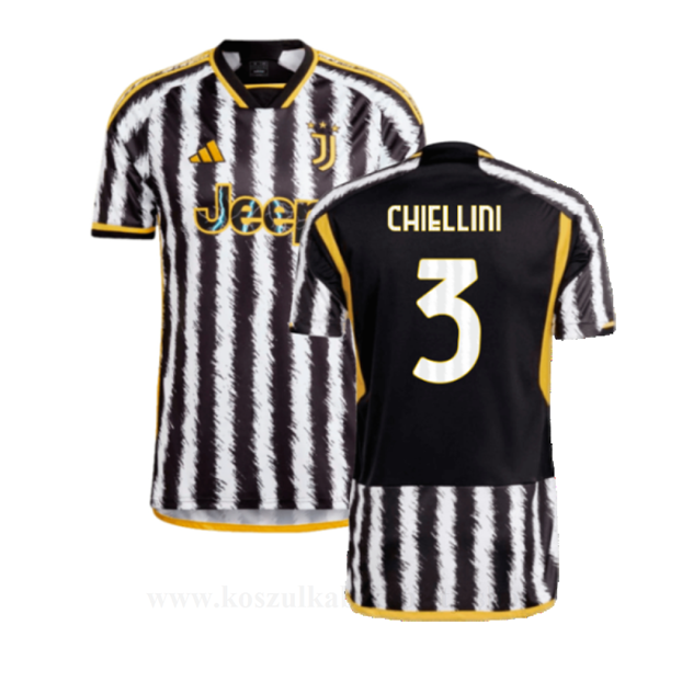 Tanie Koszulki Piłkarskie Juventus 2023-24 CHIELLINI #3 Domowa