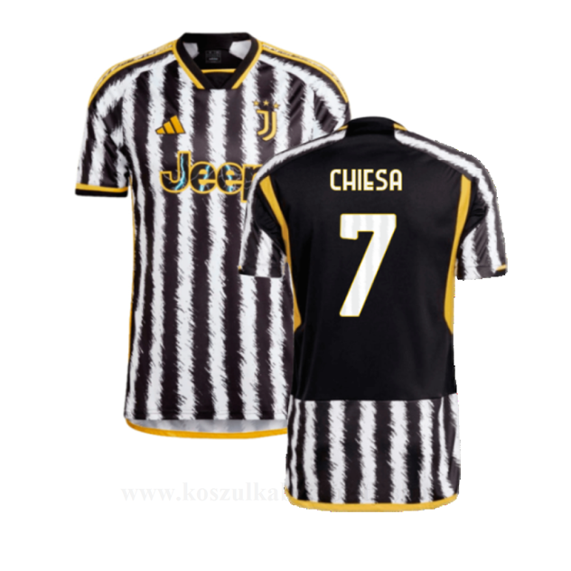 Tanie Koszulki Piłkarskie Juventus 2023-24 CHIESA #7 Domowa