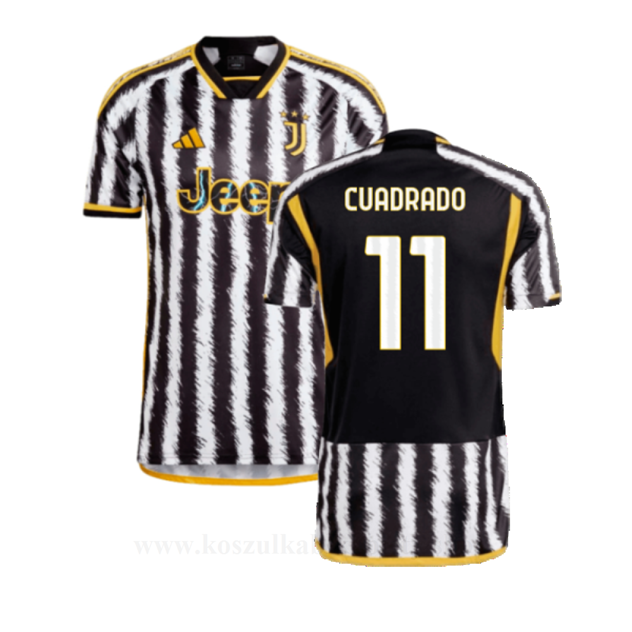 Tanie Koszulki Piłkarskie Juventus 2023-24 CUADRADO #11 Domowa